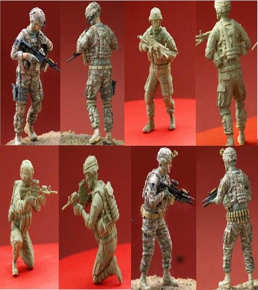 1:35 Resin Soldiers US Army 4-Person Suit XD63