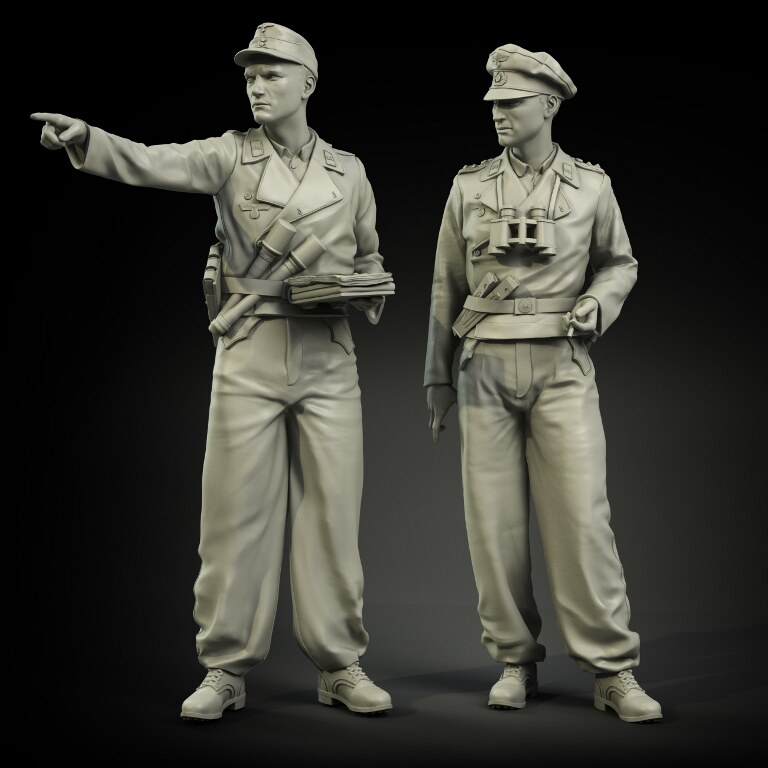 1:35 Resin soldier 2 people Serial number 827