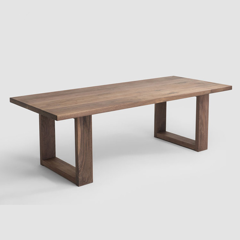 American solid wood table minimalist desk desktop computer desk modern home desk bench long table desk
