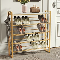 Ultra slim shoe rack 17cm Double row simple wind bathroom Outer metal released male xiejia doorway rear cabinet narrow-style inclined release style