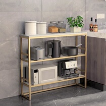 Kitchen Shelving Ground Floor Multilayer Containing Vegetable Basket Home movable with wheel oven Pan Microwave microwave shelf