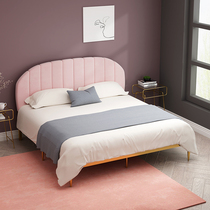 Fa-style iron art bed linens in style Nordic children Princess 1 5 m modern minimalist high-end mesh red light extravaganza