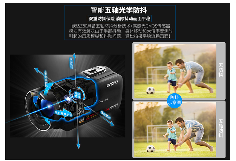 Máy ảnh kỹ thuật số Ordro Ou Da HDV-Z80 Máy quay video gia đình quay video HD camera dv chuyên nghiệp thiết bị quay phim siêu nhỏ
