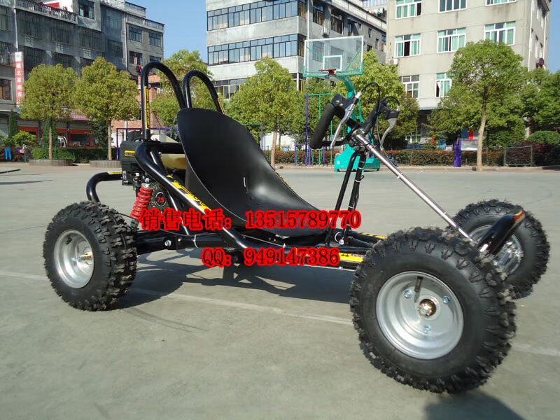 Động cơ xăng đơn bốn bánh 168cc dành cho người lớn kart off-road Xe đôi đôi chỗ ngồi ưu đãi đặc biệt mô tô cào cào mini