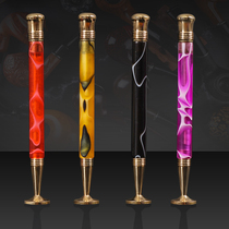 Acrylic marble pipe press rod and needle two-in-one acrylic anti-flame smoke press pipe accessories