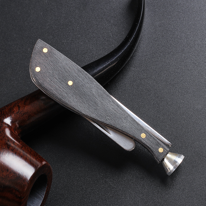 Pipe special tool ebony smoke knife pipe smoke knife three-in-one pipe accessories pipe maintenance cleaning tool