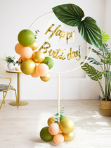 Baby birthday arrangement hipster column bracket balloon childrens party scene decoration