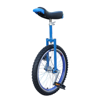 Double-layer thickened aluminum alloy wheels Flat shoulder competitive unicycle Adult fitness childrens unicycle