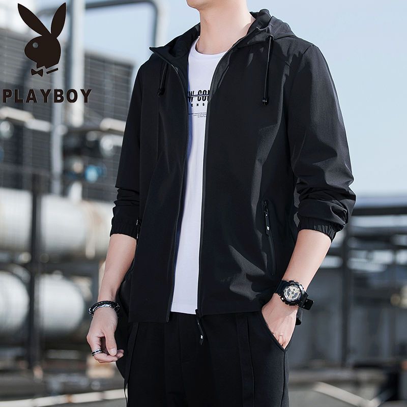 Playboy men's jacket autumn and winter Korean version trendy and handsome all-match work jacket sports casual clothes