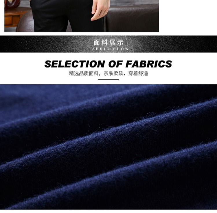 Ordos City 100% áo len cashmere nguyên chất nam cao nửa cổ áo len dày áo cổ lọ nam