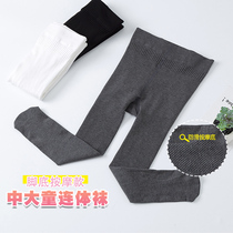 Girls pantyhose spring and autumn childrens leggings thin piece socks thick white non-slip dance socks