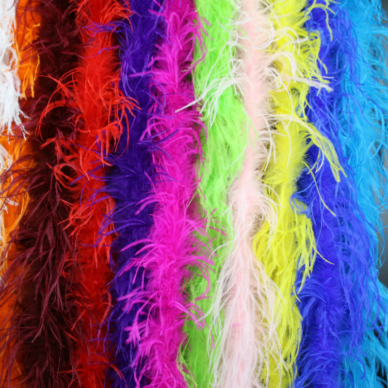 1 2 - meter diy ostrich feather strip high - end performance clothing accessory feather decoration