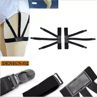 Palăng châu Âu và Mỹ garter khóa nam và nữ ăn mặc áo chống trượt clip chống nhăn nịt bất tất