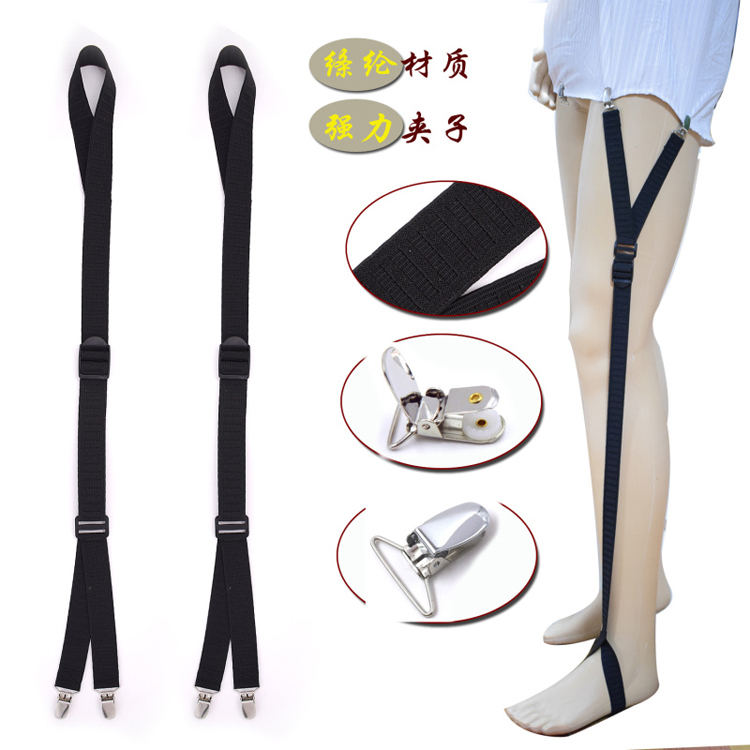 Của nam giới cá nhân garter gentleman áo sơ mi chống nhăn garter Y-loại áo sơ mi clip chống nhăn clip điều chỉnh độ dài