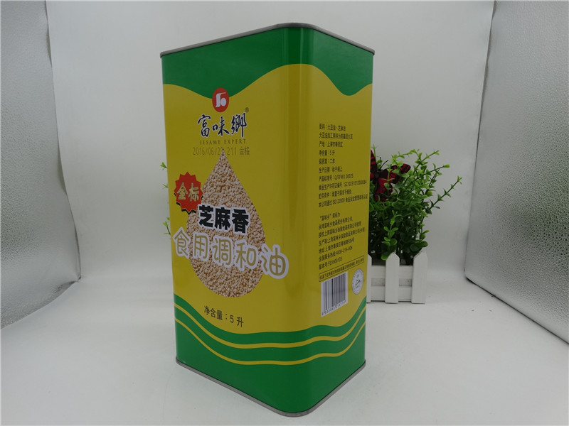 Rich Taste Township Golden Mark Sesame Sesame Edible Tone and Oil 5L Sesame Oil Large Barrel Sesame Tone and Oil Sesame Oil
