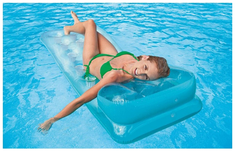 Chính hãng INTEX nước inflatable hàng nổi giường nổi surf lounger trôi bơi vòng núi dành cho người lớn dày