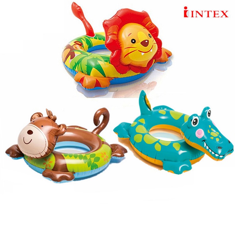 Chính hãng INTEX trẻ em của vòng bơi phao cứu sinh ghế bé inflatable vòng bơi nách vòng dày float 2-6 tuổi phao bơi biển