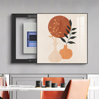 Healing-Style Decorative Painting for Electric Meter Box, Fashionable and Simple Decorative Mural for Distribution Box, Switch Box, No-Drill Cover-Up Hanging Painting