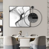 Декоративная роспись для ресторана, современные минималистские часы, абстрактные настенные украшения для обеденного стола, подвесная живопись, комбинированная живопись, легкая роскошная настенная живопись высокого класса