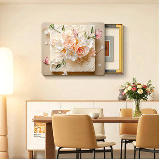 Modern Minimalist Electric Meter Box Decorative Painting 2025 New Floral Design to Cover Switch and Distribution Box, No-Drill Wall Art