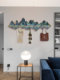 Thousands of Miles of Rivers and Mountains Clothes Hooks No Punching Fixed Wall Hanging New Chinese Style Wall Clothes Hangers Clothes Hooks Entrance