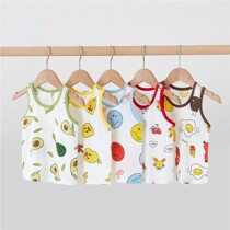 Newborn baby cotton small vest children sleeveless T-shirt shirt top bottoming thin summer clothes baby Summer clothes baby Summer men