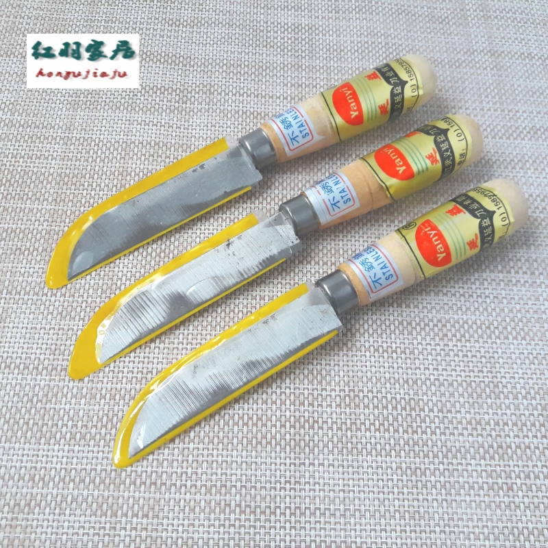 Fruit shop dedicated banana knife stainless steel pineapple knife cabbage knife fruit knife wooden shank cutter