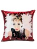 Customized sequin pillow with pictures, two-color idol photo, same style cushion cover, photo printing, flip pillow cover, funny sequins