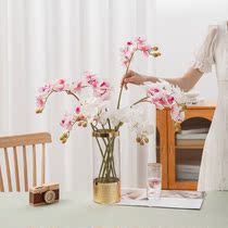 Manufacturers glued touch Phalaenopsis Magnolia simulation flower rose home decoration wedding fake flower MW18903