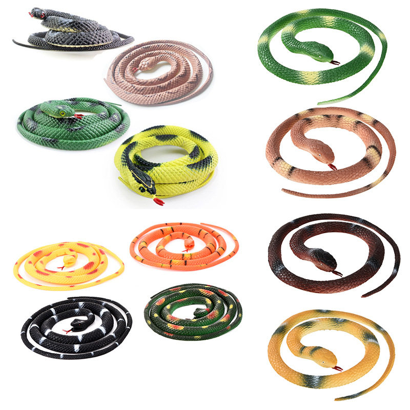 New emulation python model Toys Cobra Snake Flowers Snake Emulation Big Snake Whole People Scary Little Toys