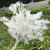 Simulation of fog flower foggy with straw manufacturer Wedding net red flower material wedding new simulation flower encrypted fog