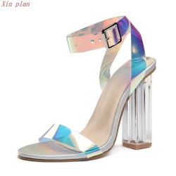 Large size sandals high heel sandals women's sandals