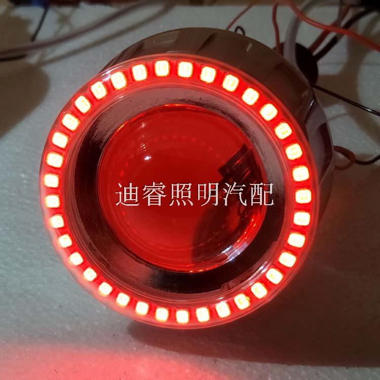 Xe máy Xenon Light Double Light Lens Refit LED Angel Eye Devil Eye 2.5 Inch Không phá hủy - Đèn HID xe máy đèn trắng xe máy