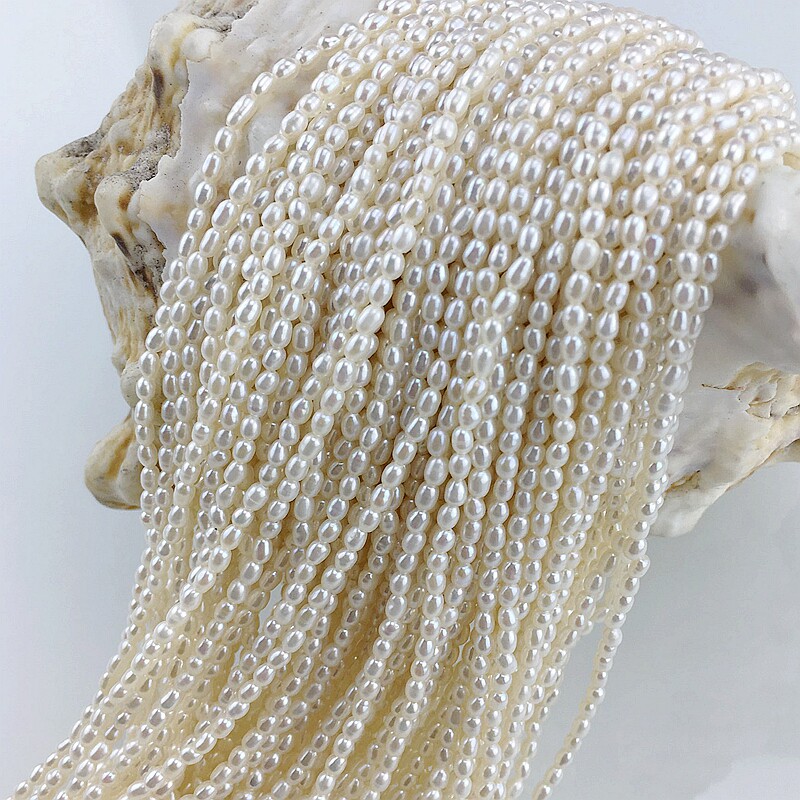 Mini QQ Mi 2 - 2 4mm bright evenly natural freshwater pearl necklace hanging pendant buckle