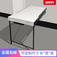 Устровавший настенный дуб 80 см. Складной столик многофункциональный обеденный стол на стене домохозяйство маленькая квартира твердое дерево балкон кухня гостиная