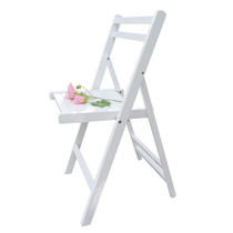 Multifunctional solid wood chair Dining chair Lawn outdoor wedding chair Balcony chair Wedding chair White folding chair Jiangsu and Zhejiang