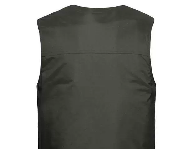 Áo vest nam trung niên cộng với nhung dày cỡ lớn giản dị nhiều túi câu cá xuống áo cotton vai bố áo chi lê