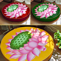 Zen futon mindfulness golden lotus seat kneeling meditating cushion Buddhist hall chanting sutras meditation sitting on the floor sitting pillar removing and washing