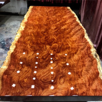 Size: 300-122-10 bar flower large board solid wood log red wood natural side tea table furniture desk painting case