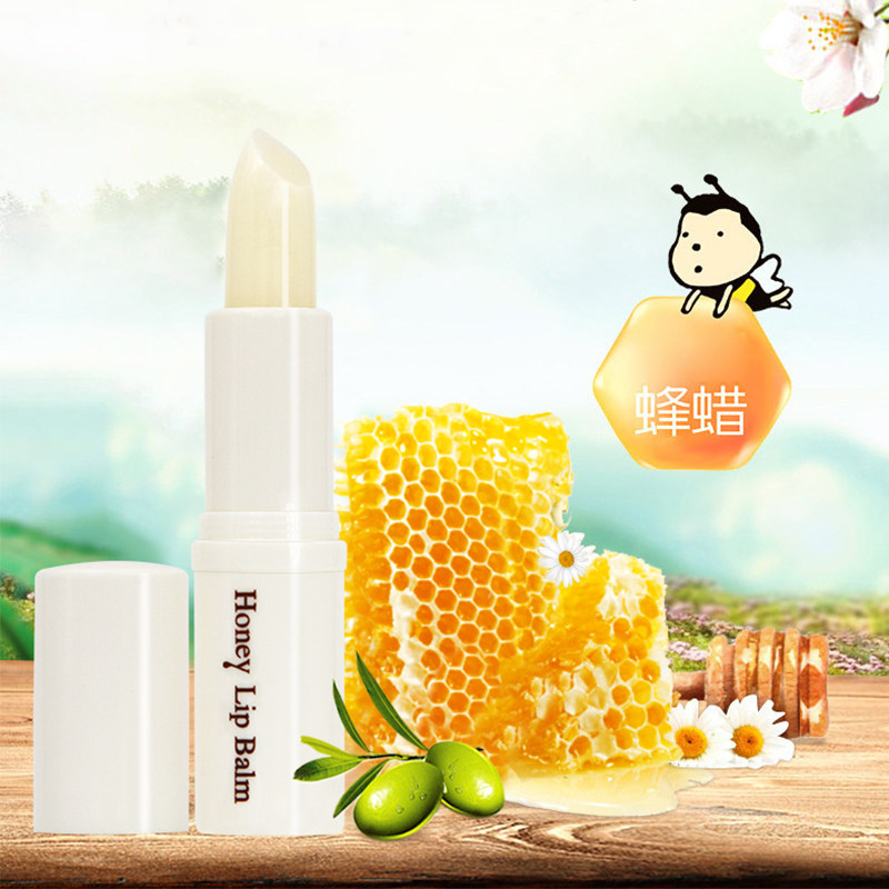 Honey lip balm moisturizing moisturizing and moisturizing beating undermouth red front achromatic sweet and affordable students Mouth Oil Autumn winter
