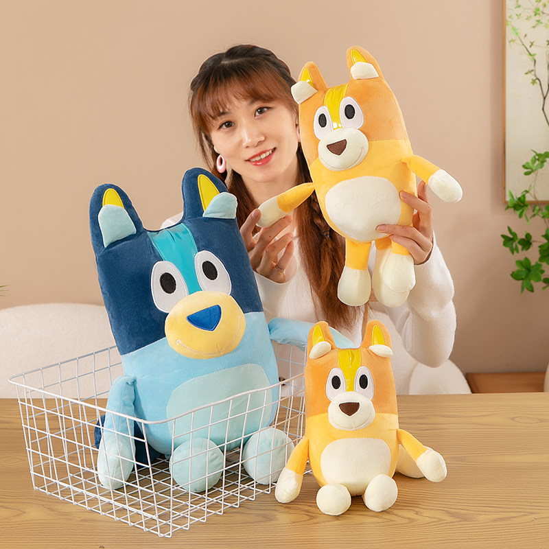 ブルーイのぬいぐるみ人形、子供用寝枕、かわいいビンゴ人形、女の子への誕生日プレゼント。