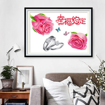 Cross stitch 2021 New thread embroidery small piece living room bedroom happy convention Rose modern simple embroidery