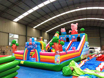 Childrens bouncy castle outdoor large trampoline new inflatable slide toy house naughty Castle playground