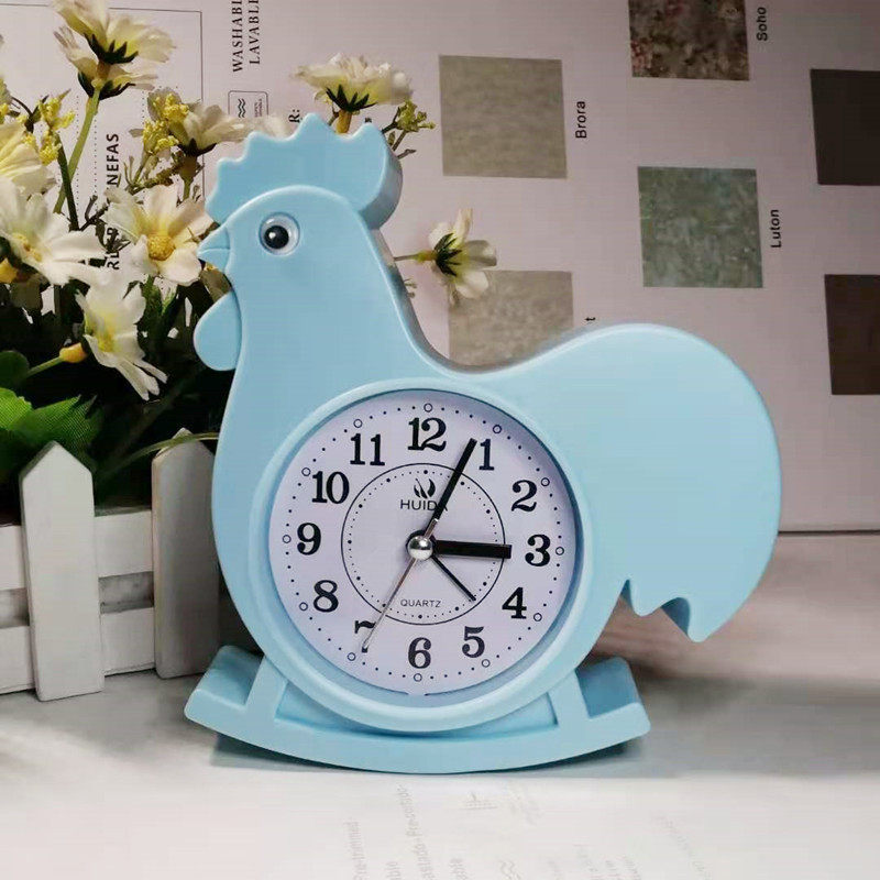  Great Rooster Alarm Clock Personality Fashion Creative Children Cute Cartoon Minimalist Watches Small Chicken Table Swing Watches