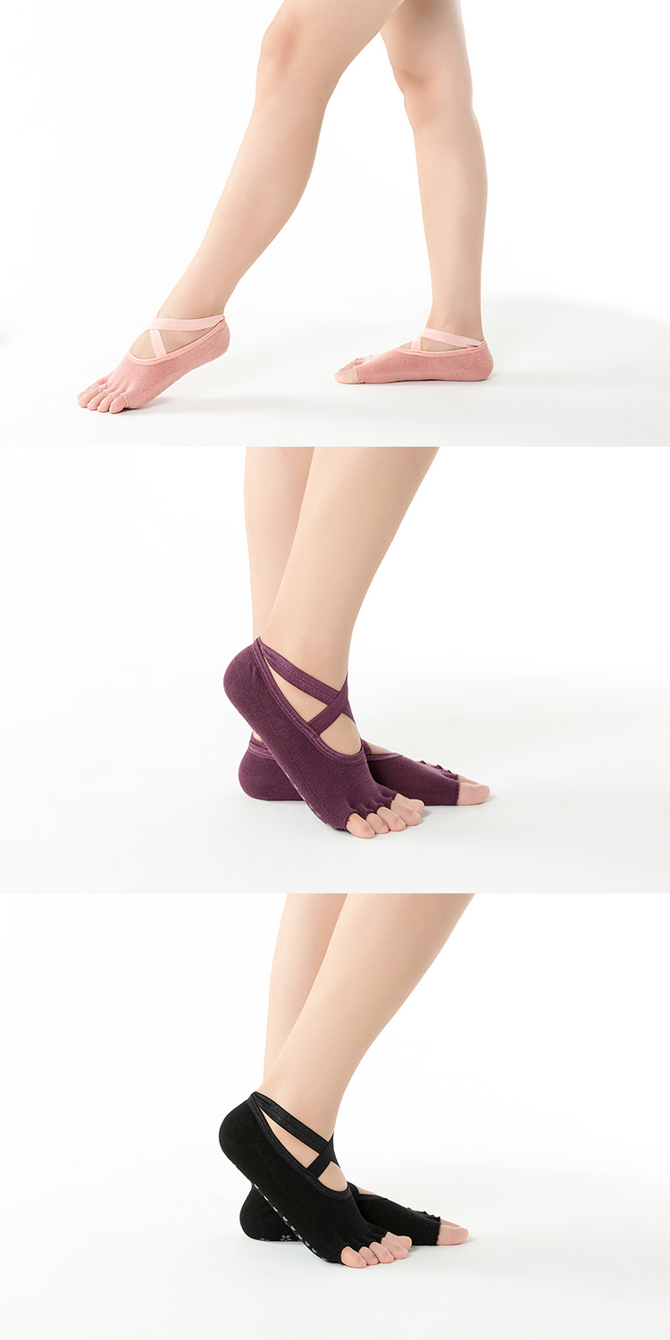 Vớ yoga nữ chống trượt vớ nữ cotton silicone chuyên nghiệp Yoga chống trượt vớ tập thể dục thảm tập yoga loại nào tốt