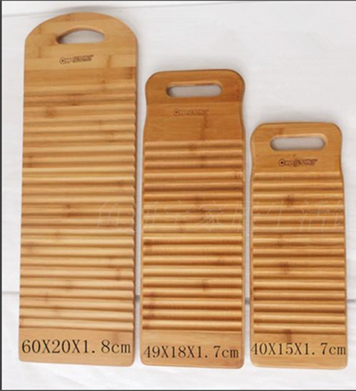 Bamboo washboard laundry good helper household non-slip hand holding solid wood washboard punishment kneeling board foot massage