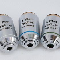Infinity optical system Long-distance plan achromatic metallographic objective focal length = 180mm Parfocal distance 45m