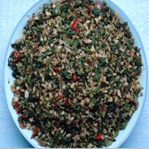 Hubei Enshi Lichuan special salt vegetable farmers make big head salt vegetable pickles pickles jar dishes