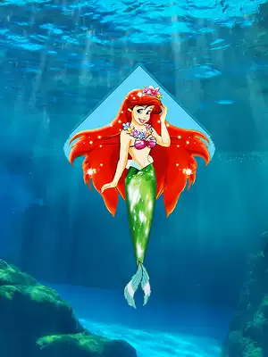 Kite Mermaid Princess 2021 New Line roulette children's trumpet cartoon adult high-end breeze easy to fly