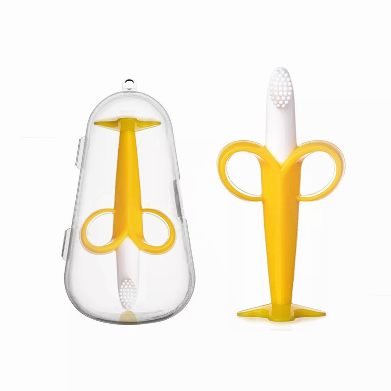 Grinding Tooth Stick Silicone Baby 0-6-12 Month Newborns Soft Solid Teeth Instrumental Baby Withdrawal Anti-Eat Hand Water Cooking Grinders